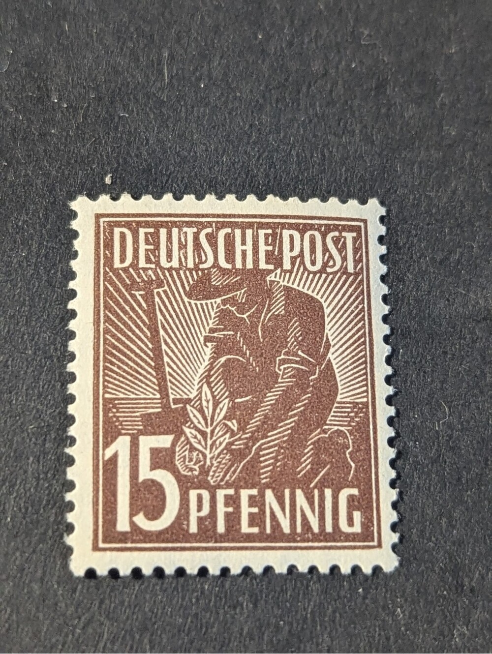 Germany Stamps Allied Occupation Zone 15 Pfennig 1947 Mi-Nr. 948b WWII